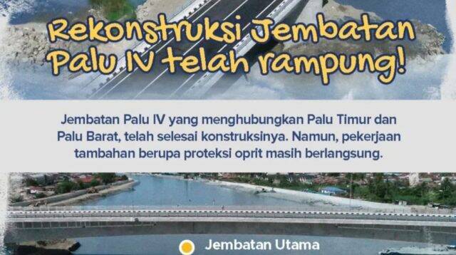 Jembatan IV Palu, FOTO : IG BPJN Sulteng