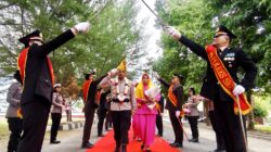 Pedang Pora dan Apel Welcome Farewell Parade Sambut AKBP Agus Dwi Cahyono di Polres Sigi