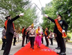 Pedang Pora dan Apel Welcome Farewell Parade Sambut AKBP Agus Dwi Cahyono di Polres Sigi